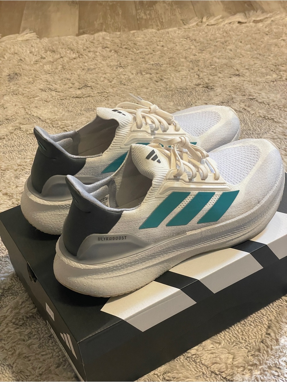 adidas Ultraboost 5x with Teal Three-Stripes - Picture 5 of 6